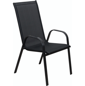 Záhradná stolička XT1012C (ZWC-2429) Čierna,Záhradná stolička XT1012C (ZWC-2429) Čierna