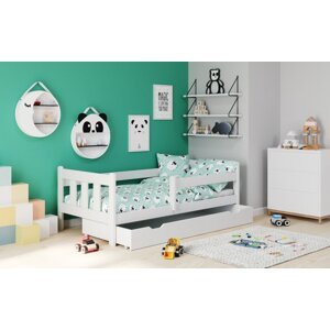Detská posteľ so zásuvkou MARINELLA 160x80 cm Biela,Detská posteľ so zásuvkou MARINELLA 160x80 cm Biela